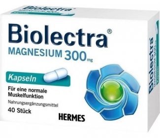 BIOLECTRA hořčík 300 mg tobolek, 40 ks