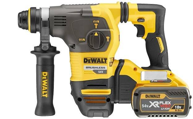 Aku kombinované kladivo DeWALT DCH333X2-QW, 2x 54V FLEXVOLT 9,0 / 3,0 Ah