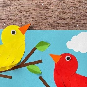 Creative Paper Bird Craft for Kids