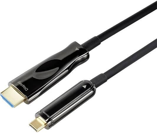 Renkforce USB-C® / HDMI kabelový adaptér USB-C ® zástrčka, Zástrčka HDMI-A 10.00 m černá RF-4532668 Kabel pro displeje U