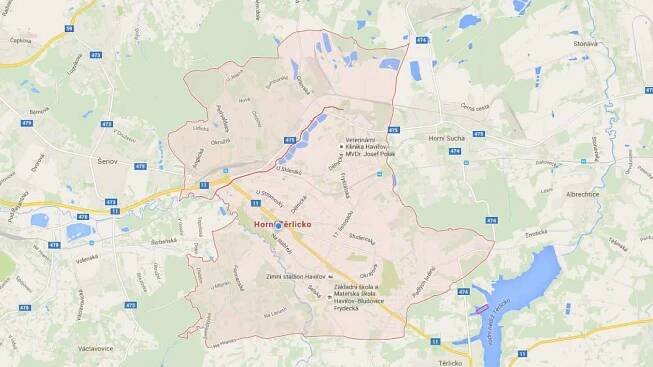 Google vymazal Havířov z mapy. 