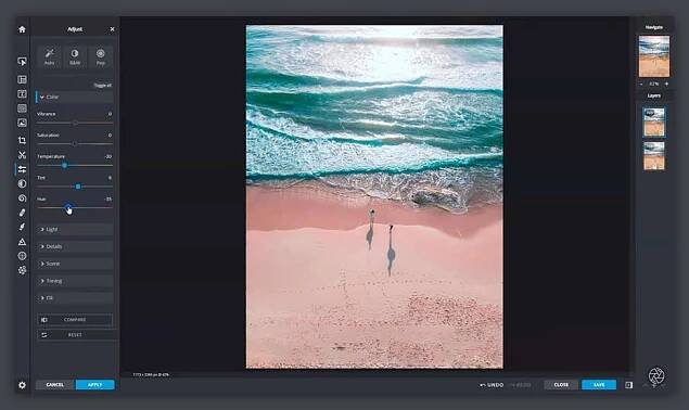 Pixlr X — free Photoshop alternative