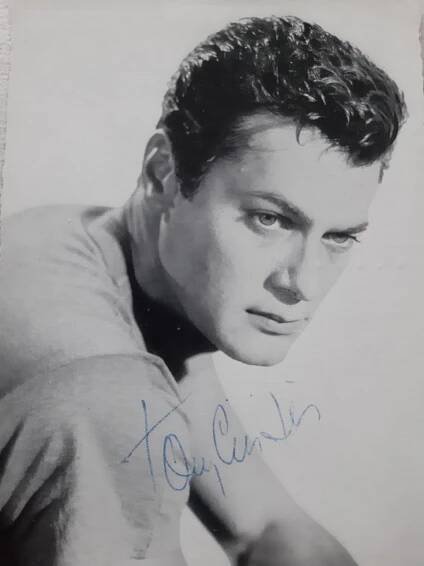 TONY CURTIS - AUTOGRAM - ORIGINÁLNÍ PODPIS - RARITA - Ostatní sběratelské předměty