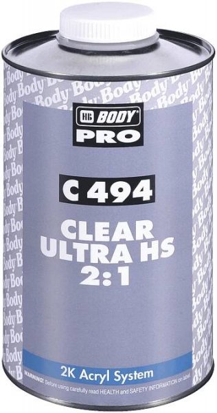 HB BODY C494 ultra HS 2: 1 VOC akrylový lak, 1L