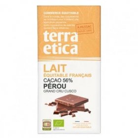 Fair trade bio mléčná čokoláda Peru Cusco 56 %, 100 g