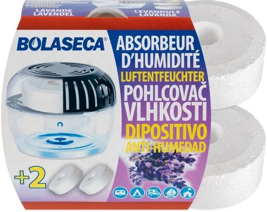 Pohlcovač vlhkosti Levandule výměnný, 2x 450 g tableta s vůní 149 Kč