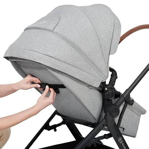 KINDERKRAFT Kočárek kombinovaný B-tour Lite 3v1 Light Grey