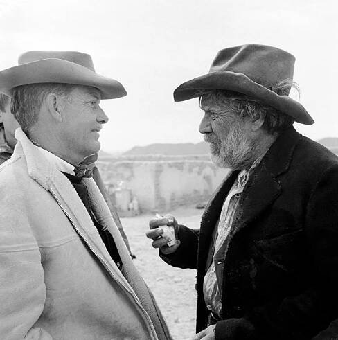 Sam Peckinpah, Edmond O'Brien - Divoká banda - Z natáčení