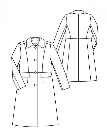 Hřejivý áčkový plášť | Burda Style
