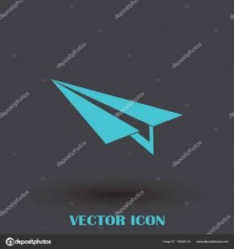 Vektorové ikony letadlo, solidní logo ilustrace, piktogram 159509144