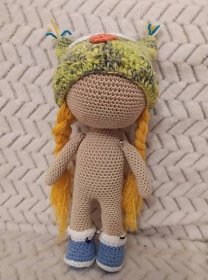 Háčkovaná bábika Anička ~ Tvorím s láskou - by Peťka Crochet Dolls, Crochet Patterns, Teddy Bear, Puppies, Toys, Animals