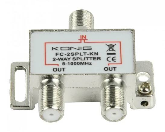 Anténní zesilovač König ROZBOČOVAČ 1xF => 2xF 5-862MHz