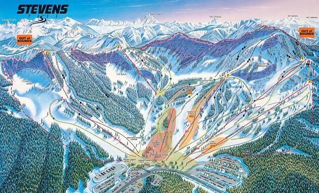 Stevens Pass Průvodce po středisku, mapa lokací & Stevens Pass ubytovaní