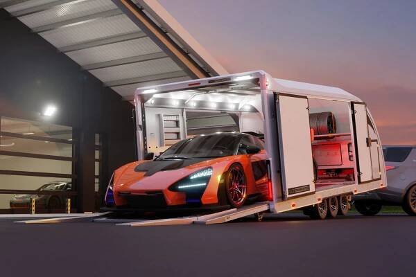 Carrossé basculant Brian James Trailers RT6 (3 essieux, 3T5, 5m50-6m50) PRO. - BSM Remorques et locations