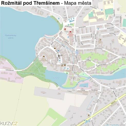 Rožmitál pod Třemšínem - mapy | Kurzy.cz