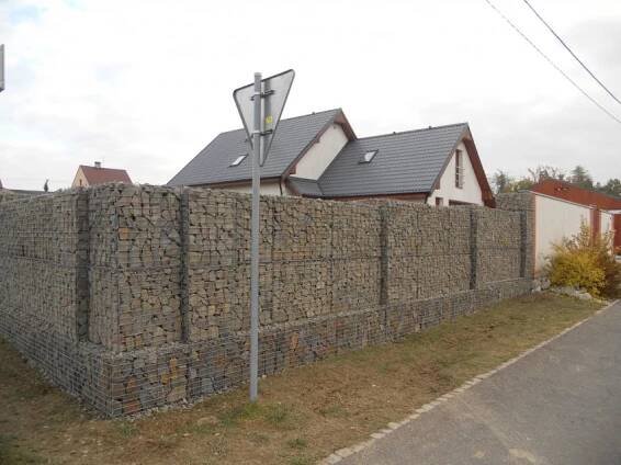 Gabionové ploty, opěrné zdi, protihlukové stěny