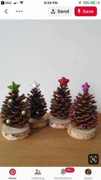 Pin by S. K. on Bastelideen weihnachten | Christmas crafts diy, Pinecone crafts christmas, Handmade christmas crafts