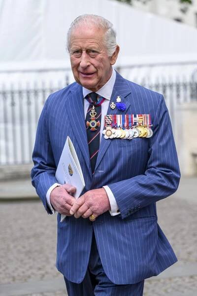 King Charles at the service of Thanksgiving at Westminster Abbey 