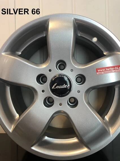 Stříbrná hladce lesklá prášková barva Polyester STŘÍBRNÁ 66 P/S1/C/S66/2-181 Auto ráfky Minimálně 1 kg