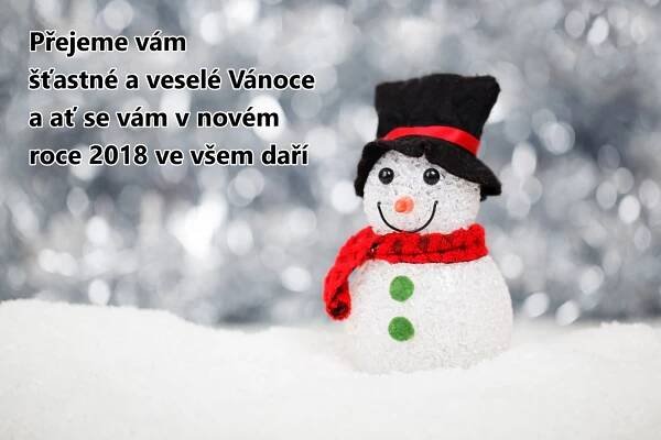 Veselé Vánoce a šťastný nový rok 2018