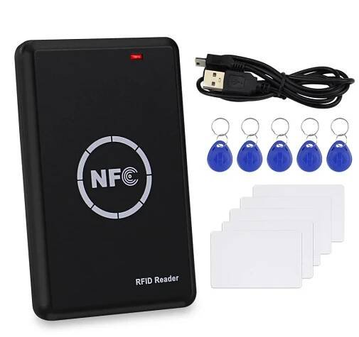 NFC smart card Reader/Writer, RFID, 125KHz, 13.56MHz, USB programmer
