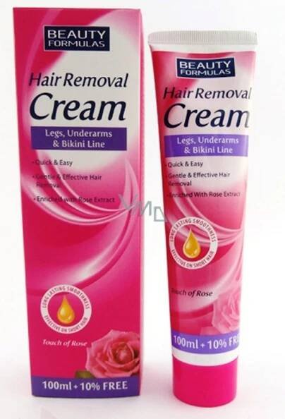 Beauty Formulas Rose depilatory cream for legs, armpits and bikini area 110 ml - VMD parfumerie - drogerie