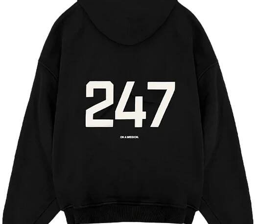 Represent 247 Oversized Hoodie Jet Black-Represent-pikastore.cz
