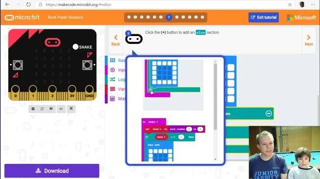 MakeCode for micro:bit - Rock Paper Scissors