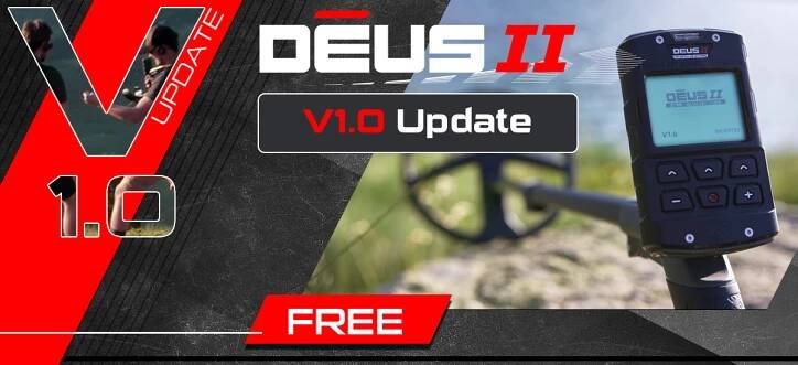 XP DEUS II v1.0-2.0 aktualizace – instrukce
