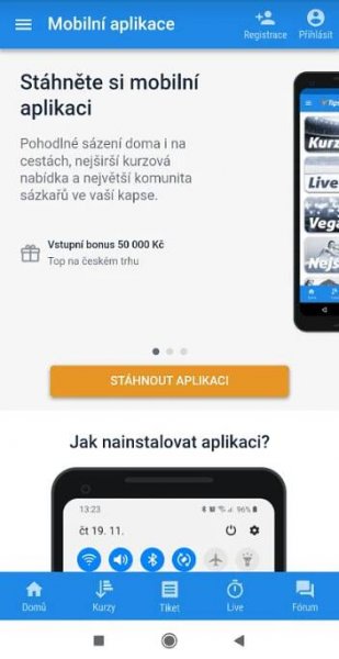 Stačí jedno kliknutí a aplikace se začne stahovat