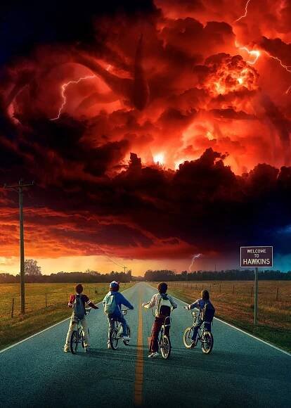 Nabízený kovový obraz - Stranger things - Inkpyro