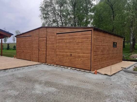 Plechová dvougaráž 9×6 m - MODERN - Image 3