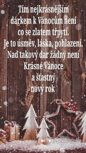 Vánoční přání | Christmas decorations with snow falling