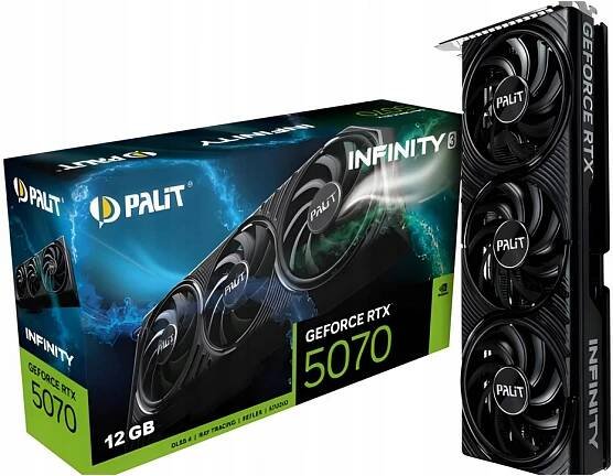 Grafická karta Palit GeForce RTX 5070 Infinity 3 12 GB OC DLSS 4 12 GB