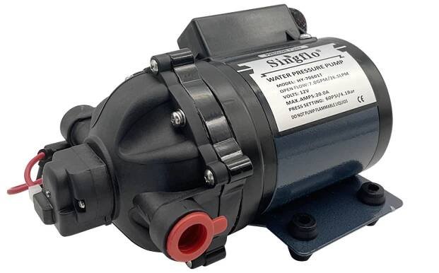 Singflo 12v 24v DC 26.6LPM 7GPM 60psi Agricultural diaphragm pump