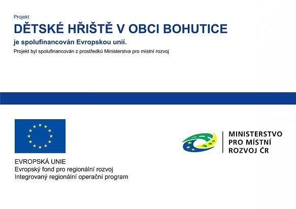 Obec Bohutice | Dotace - publicita