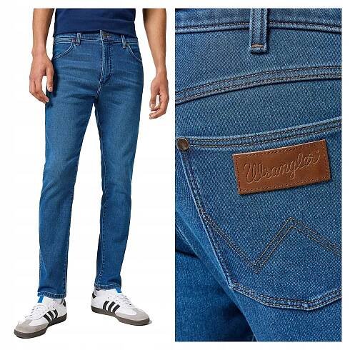 Wrangler LARSTON W36 L34 Pánské džínové kalhoty džíny PŘILÉHAVÉ