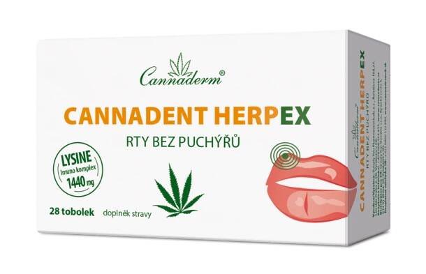Cannadent Herpex rty bez puchýřů Cannaderm 28 tobolek | Alpík.cz