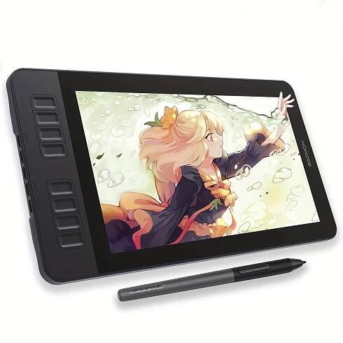 * PD1161 11.6-inch Graphics Drawing Tablet with Screen, * Tablet with Battery-Free Stylus, Tilt Support, 8 Shortcut Keys for Design, An