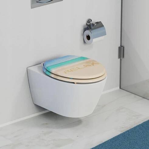 WC sedátko Schütte RELAX MDF TVRDÉ, POMALU PADAJÍCÍ Materiál provedení MDF