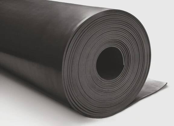 Rolled rubber sheets