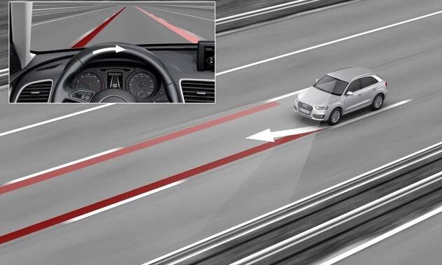 ukázka funkce systému Lane Assist