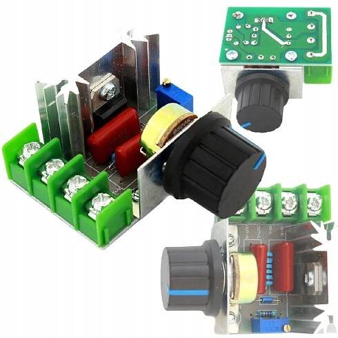 REGULÁTOR OTÁČEK VÝKONU NAPĚTÍ MOTORU 2000W 230V