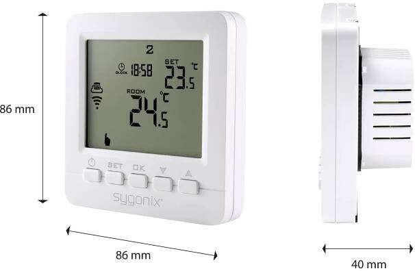 Sygonix bezdrátový termostat pod omítku, SY-4500820, týdenní program, 1 ks