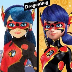 Bandai Miraculous Kouzelná Beruška Dragon Bug panenka 26 cm