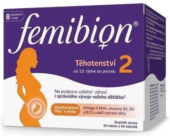 Femibion 2 Těhotenství 56 tablet + 56 tobolek