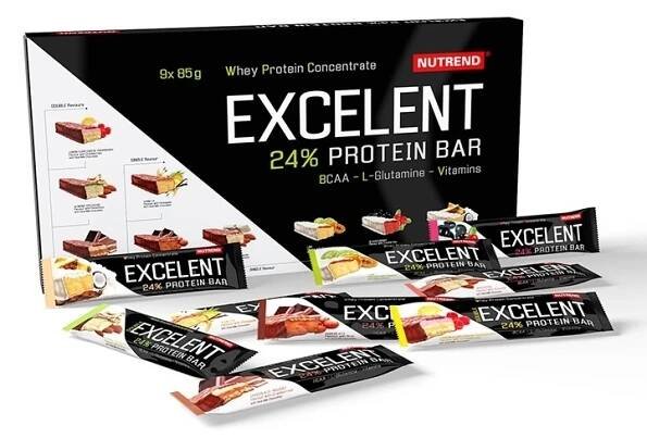Nutrend Excelent Protein Bar 9 x 85 g dárkové balení