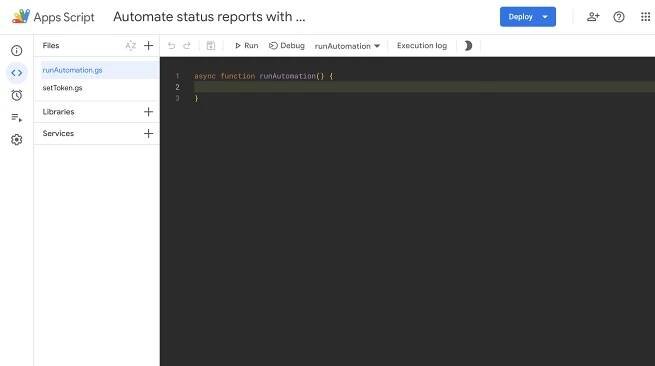 Automate status reports with Google Apps Scripts