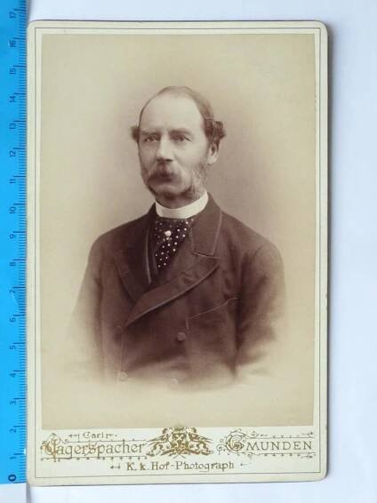 DÁNSKÝ KRÁL KRISTIAN IX. FOTOGRAFIE KABINETNÍHO FORMÁTU