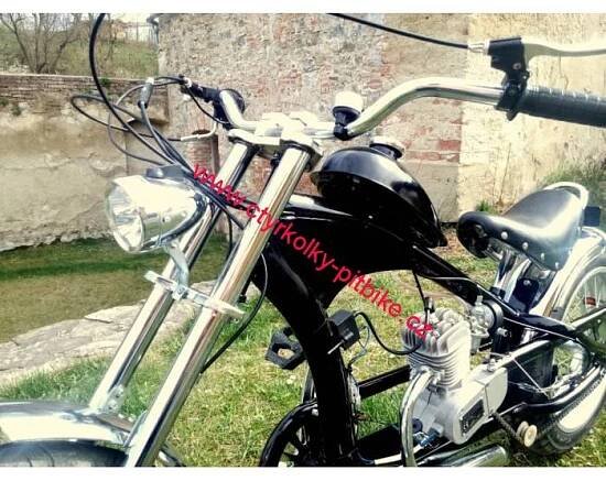 Moto kolo - motorové kolo Chopper 80cc black